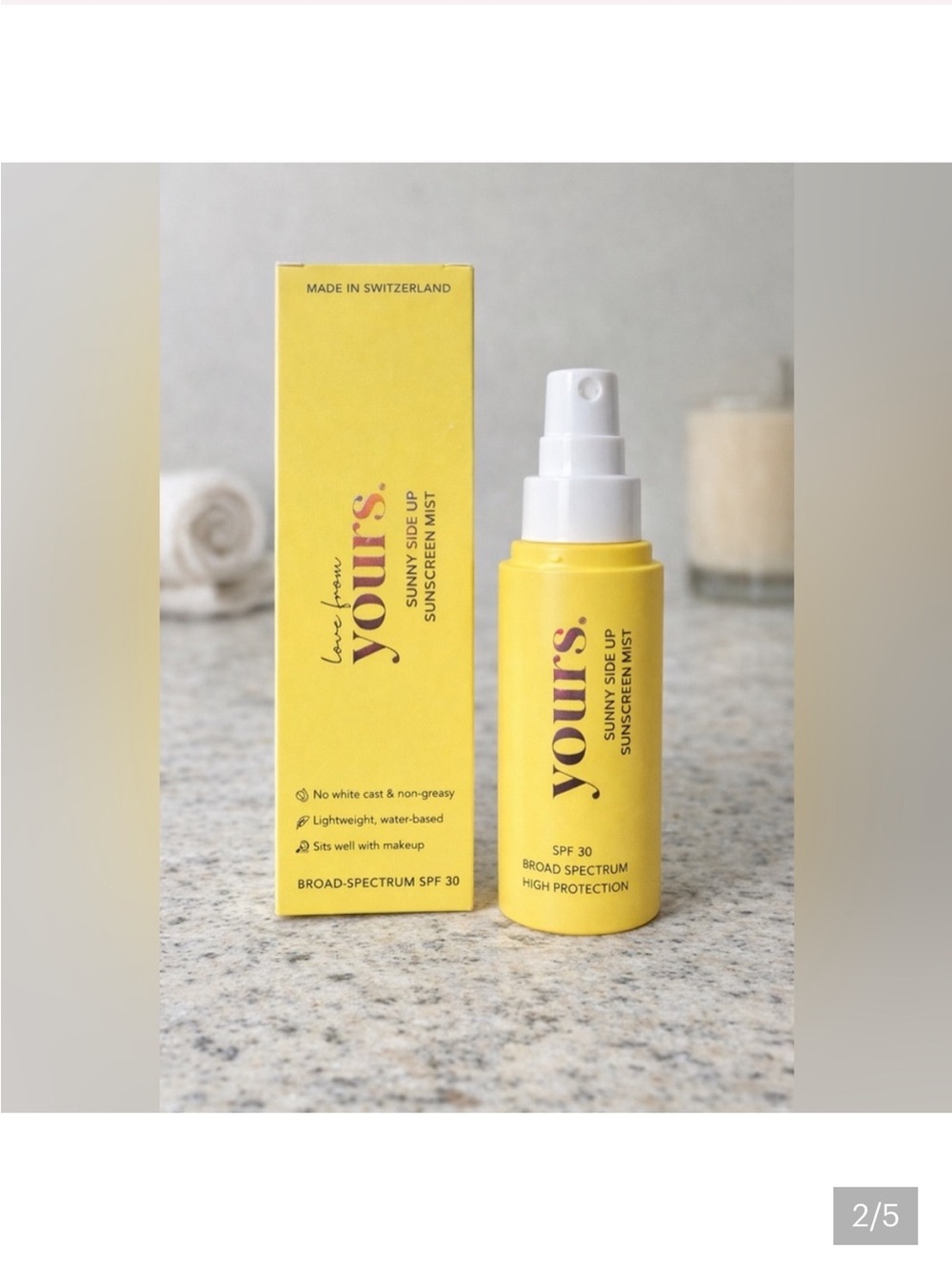 YOURS Sunny Side Up Sunscreen Mist SPF 30